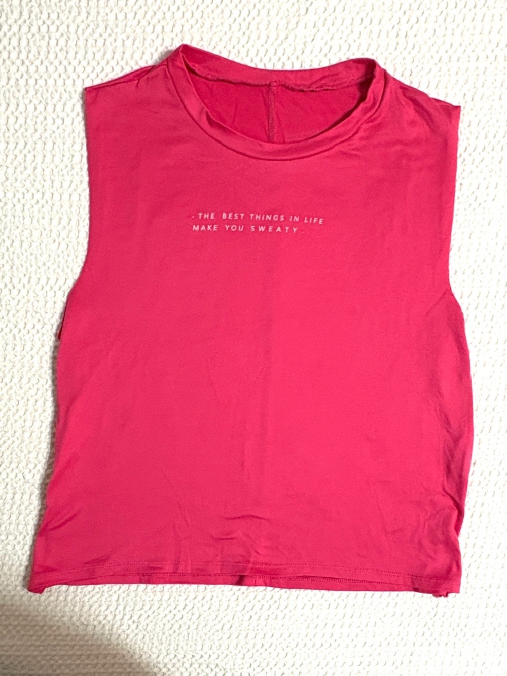 Good HYOuman Crop Cutoff Muscle Tank